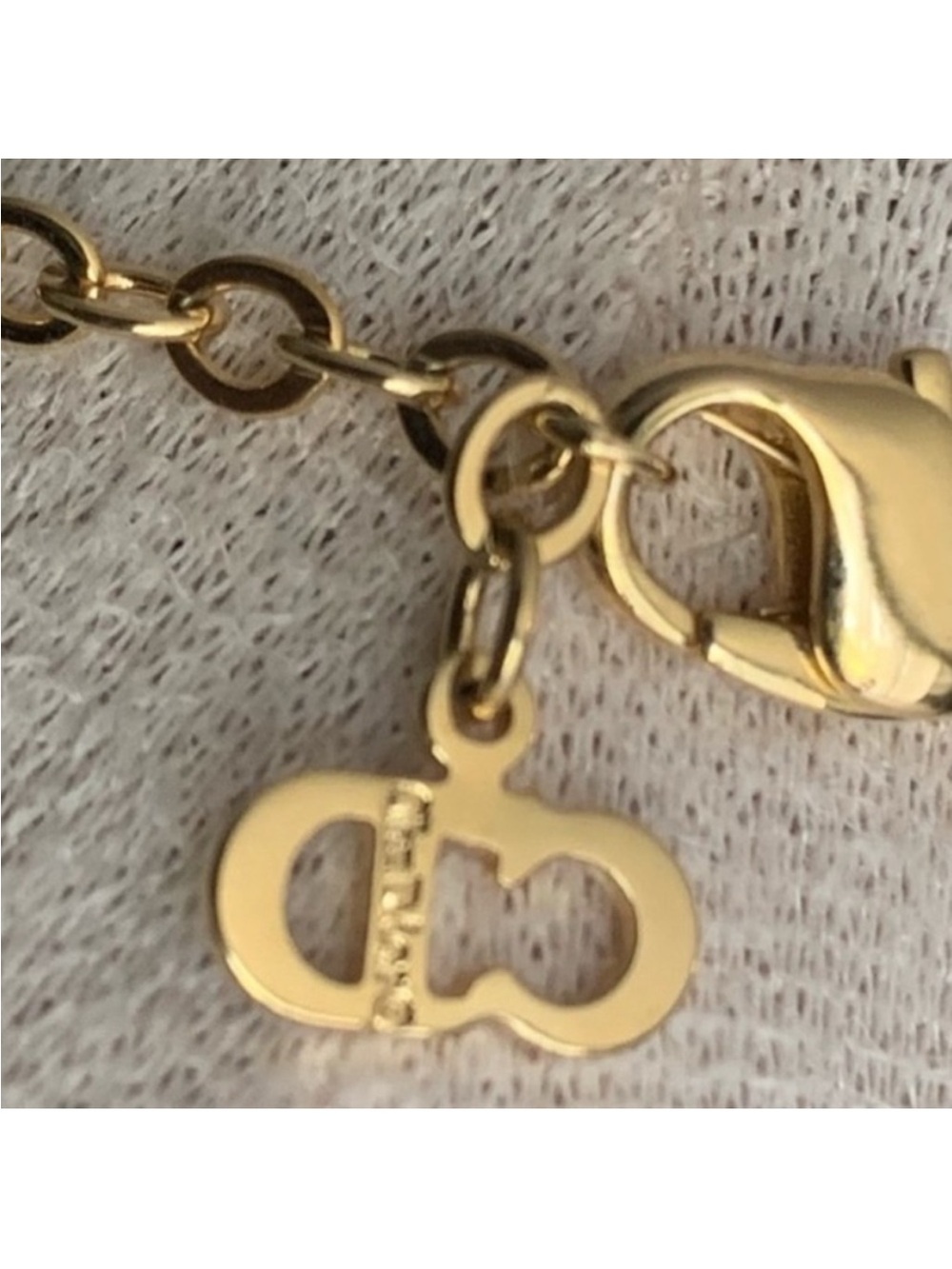 Christian DIOR Floral Necklace Authentic Gold and Silver Vintage - Picture 4 of 7